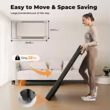 Walking Pad Under Desk Treadmill 2 in 1 Portable Treadmill with Remote Control LED Display 2.5HP Walkingpad for Home&Office Free Shipping
