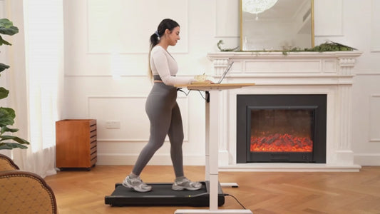 Walking Pad Under Desk Treadmill 2 in 1 Portable Treadmill with Remote Control LED Display 2.5HP Walkingpad for Home&Office    Free Shipping