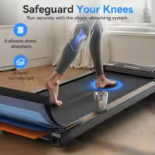 Walking Pad Treadmill: Incline, Under-Desk, Diamond Belt, Lightweight, Home/Office LED Display
