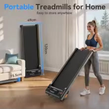 Walking Pad Treadmill: Incline, Under-Desk, Diamond Belt, Lightweight, Home/Office LED Display
