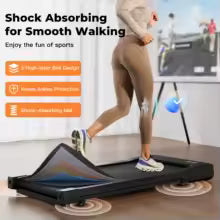 Walking Pad Under Desk Treadmill 2 in 1 Portable Treadmill with Remote Control LED Display 2.5HP Walkingpad for Home&Office    Free Shipping